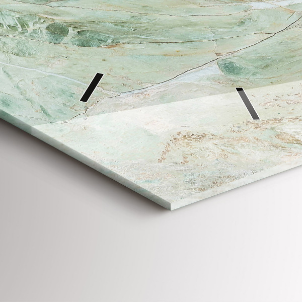 Horloge rectangulaire horizontale Texture de pierre de marbre