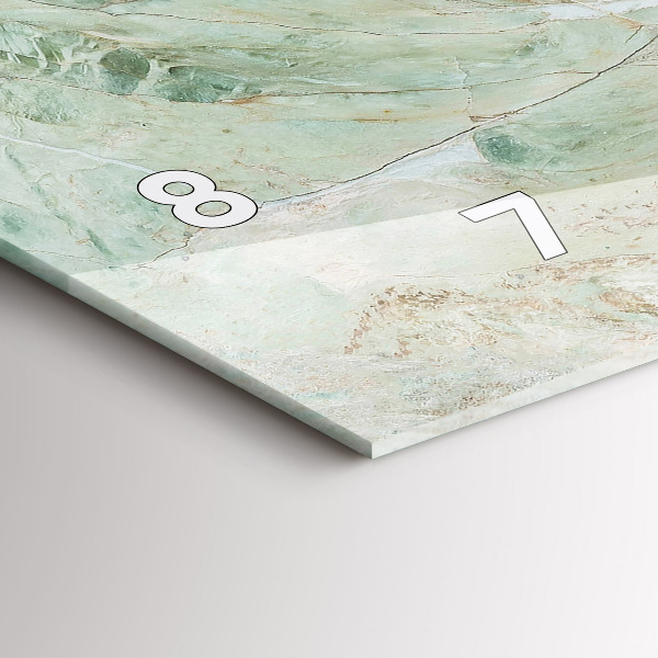 Horloge rectangulaire horizontale Texture de pierre de marbre