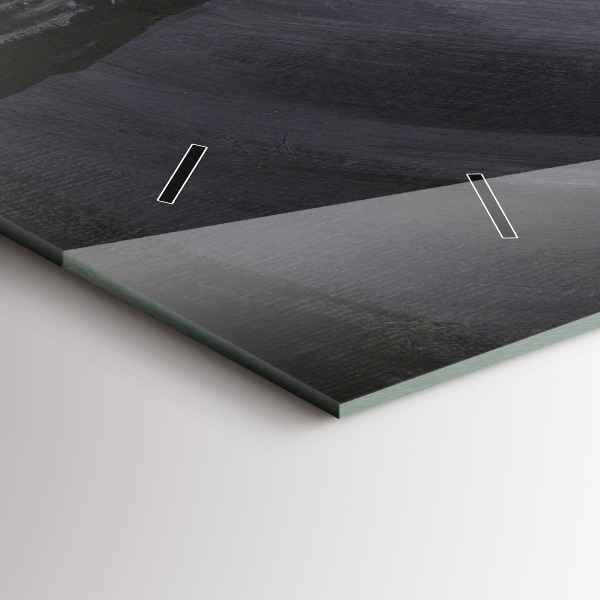 Horloge murale horizontale Corbeau au clair de lune