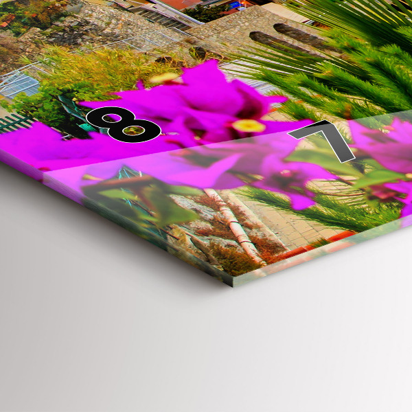 Horloge rectangulaire horizontale Côte des Cinque Terre