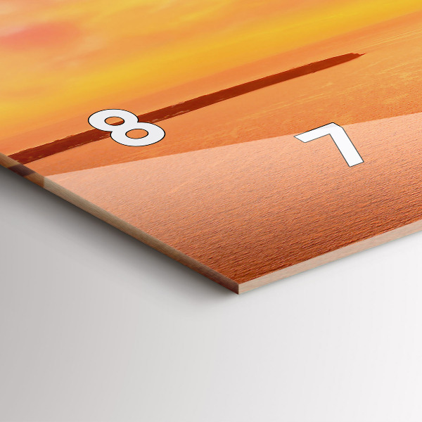 Horloge rectangulaire horizontale Vieux moulin à vent à Santorin