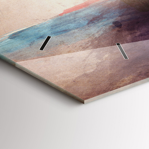 Horloge rectangulaire horizontale 'Portrait abstrait d''une femme'