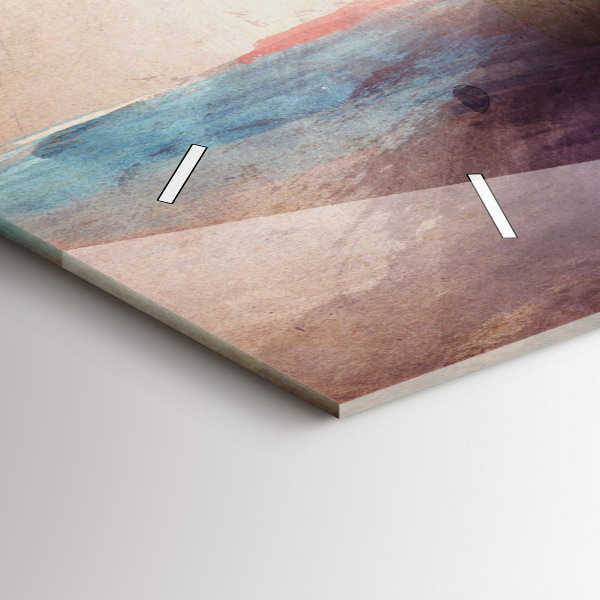 Horloge rectangulaire horizontale 'Portrait abstrait d''une femme'