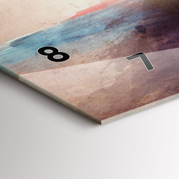 Horloge rectangulaire horizontale 'Portrait abstrait d''une femme'