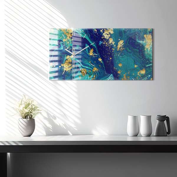 Horloge rectangulaire horizontale Abstraction moderne