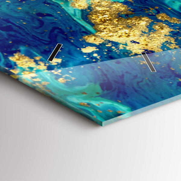 Horloge rectangulaire horizontale Abstraction moderne