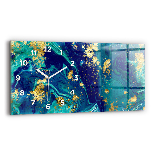 Horloge rectangulaire horizontale Abstraction moderne
