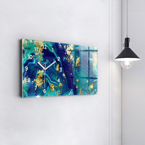 Horloge rectangulaire horizontale Abstraction moderne