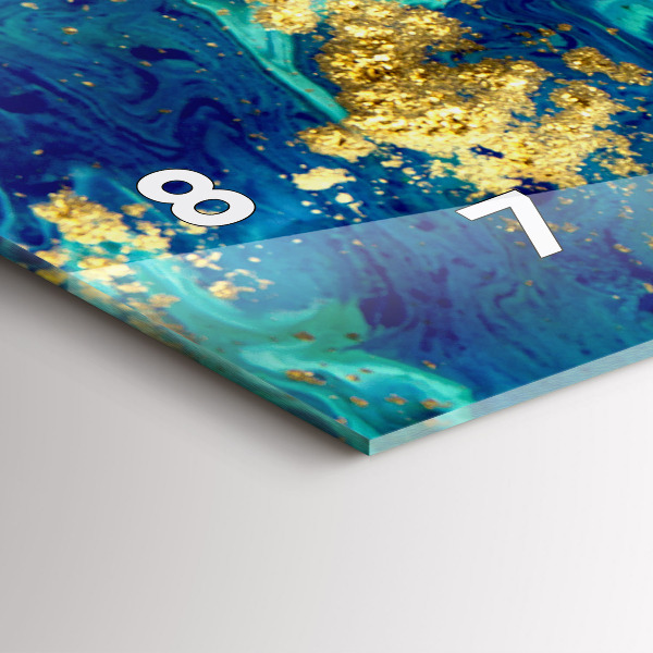 Horloge rectangulaire horizontale Abstraction moderne