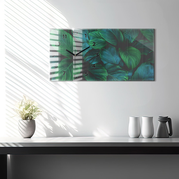 Horloge murale horizontale La nature laisse