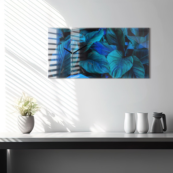 Horloge murale horizontale Nature tropicale