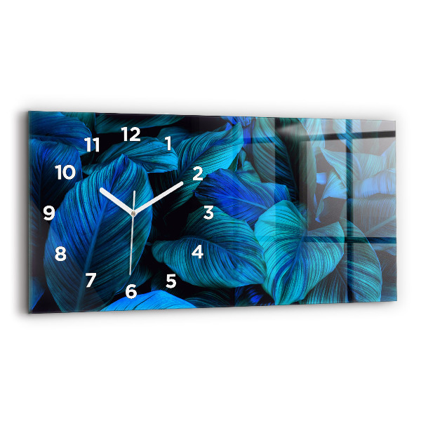 Horloge murale horizontale Nature tropicale