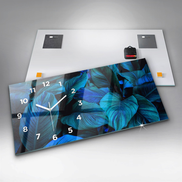 Horloge murale horizontale Nature tropicale