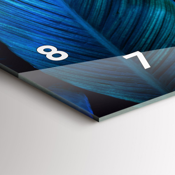 Horloge murale horizontale Nature tropicale