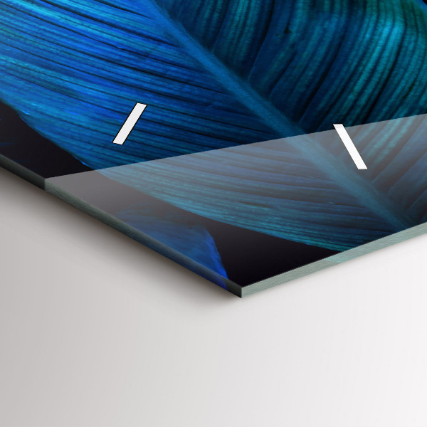 Horloge murale horizontale Nature tropicale