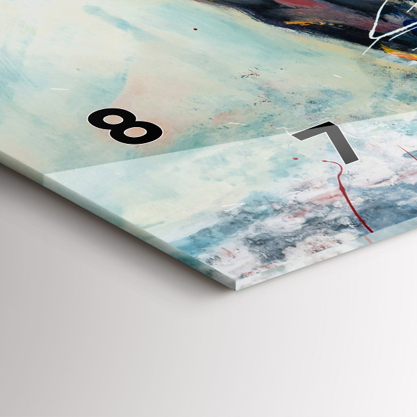 Horloge murale horizontale Illustration de chevaux au galop