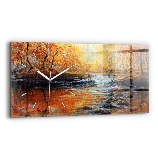 Horloge murale horizontale Art artistique