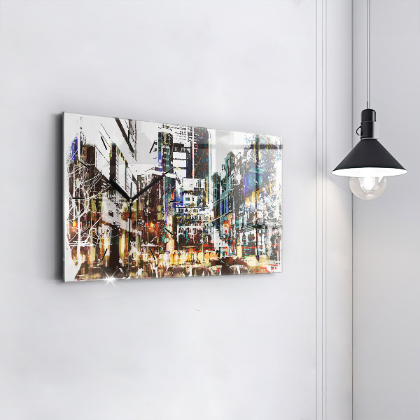 Horloge rectangulaire horizontale La ville de New York