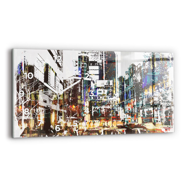 Horloge rectangulaire horizontale La ville de New York