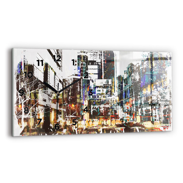 Horloge rectangulaire horizontale La ville de New York