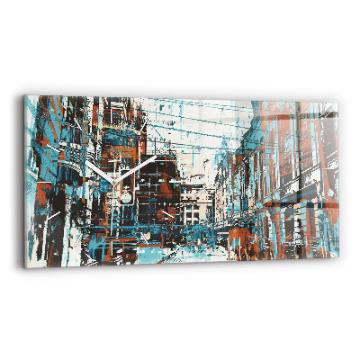 Horloge rectangulaire horizontale Art de rue