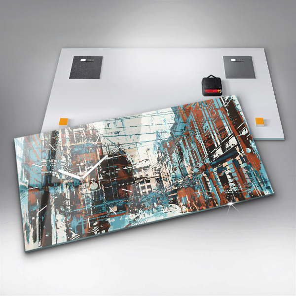 Horloge rectangulaire horizontale Art de rue