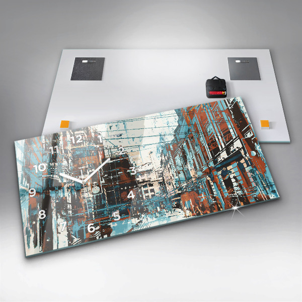 Horloge rectangulaire horizontale Art de rue
