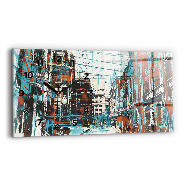 Horloge rectangulaire horizontale Art de rue