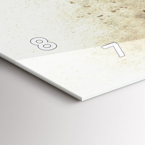 Horloge rectangulaire horizontale Personnes abstraites sable