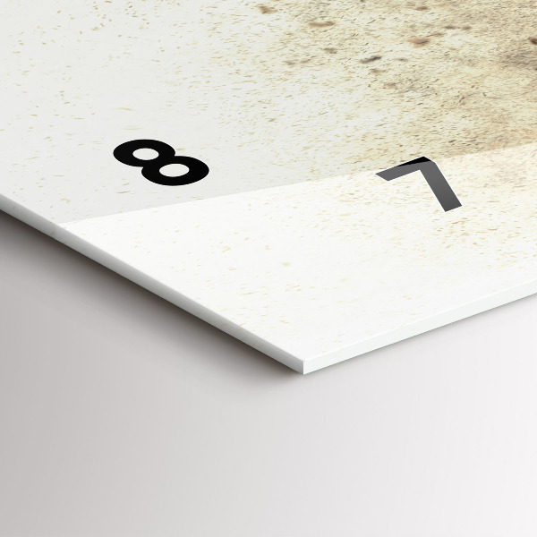 Horloge rectangulaire horizontale Personnes abstraites sable