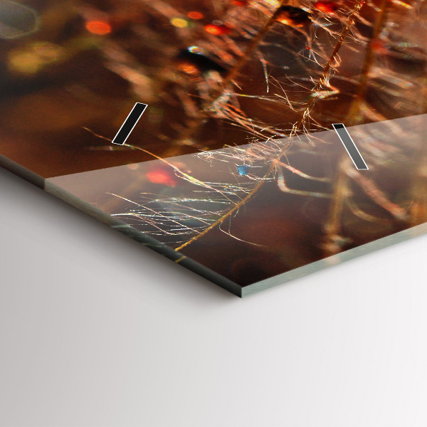 Horloge rectangulaire horizontale Pissenlit avec rosée