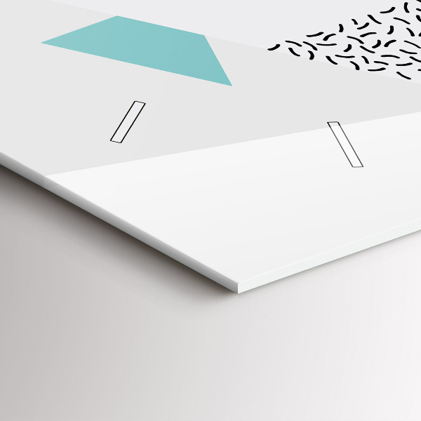 Horloge rectangulaire horizontale Motif géométrique