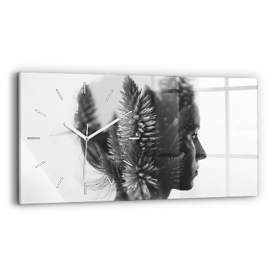 Horloge rectangulaire horizontale Sensibilité de la pensée humaine