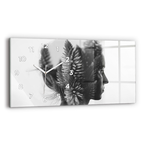Horloge rectangulaire horizontale Sensibilité de la pensée humaine