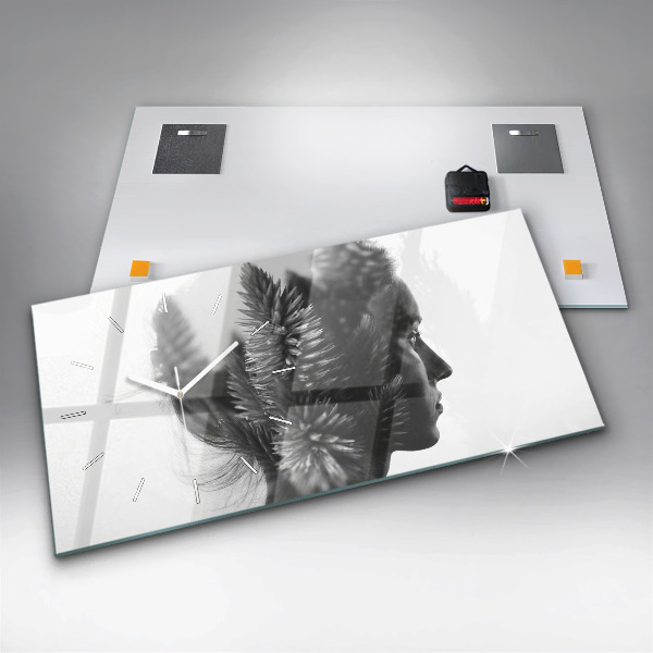 Horloge rectangulaire horizontale Sensibilité de la pensée humaine