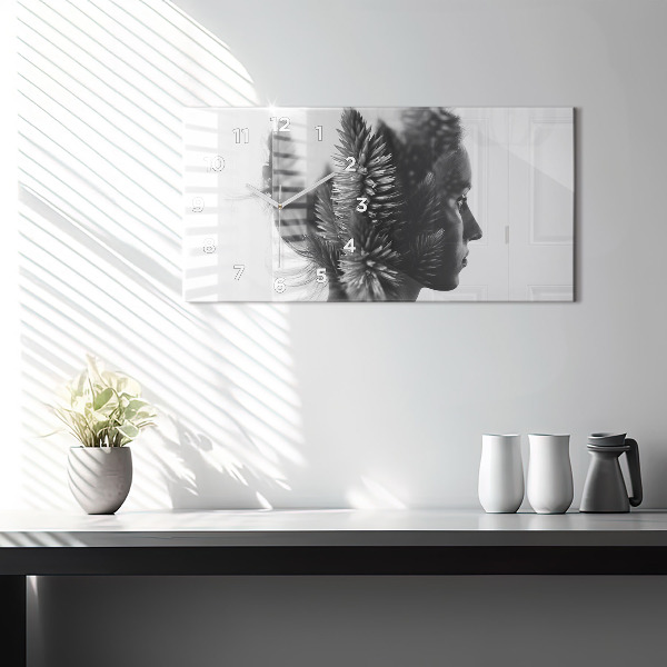 Horloge rectangulaire horizontale Sensibilité de la pensée humaine