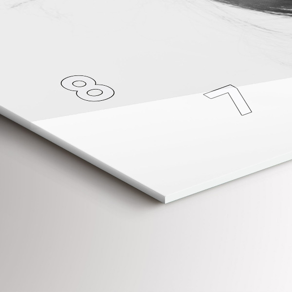 Horloge rectangulaire horizontale Sensibilité de la pensée humaine