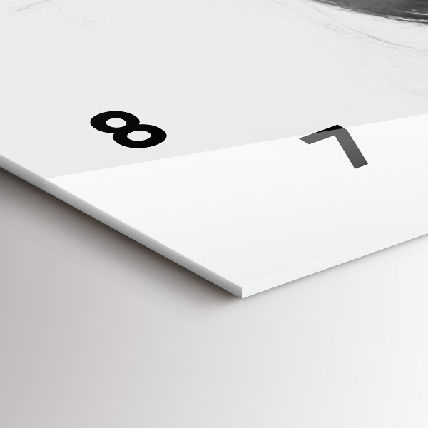 Horloge rectangulaire horizontale Sensibilité de la pensée humaine