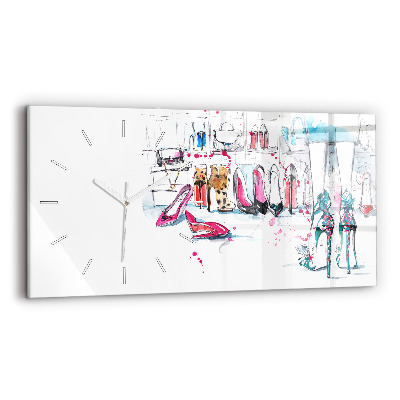 Horloge rectangulaire horizontale 'L''élément de la féminité'