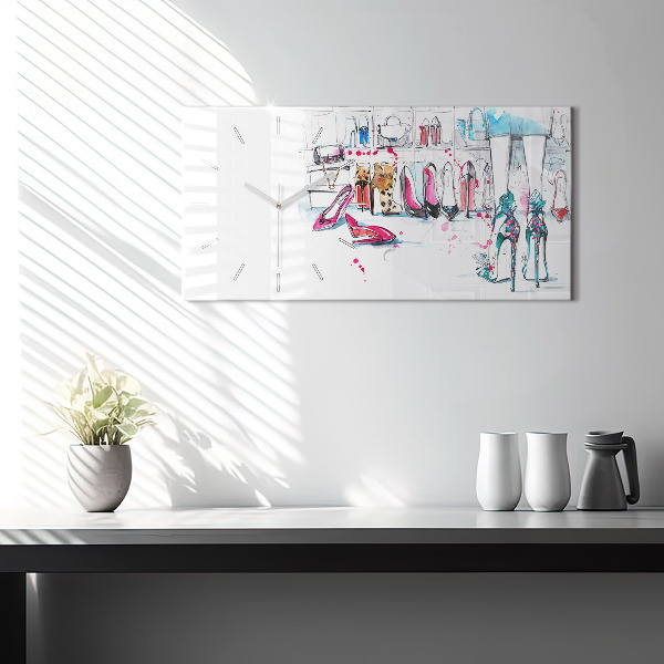 Horloge rectangulaire horizontale 'L''élément de la féminité'