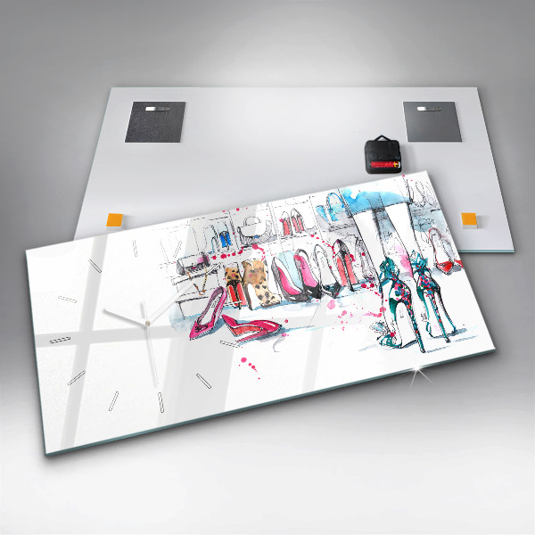 Horloge rectangulaire horizontale 'L''élément de la féminité'