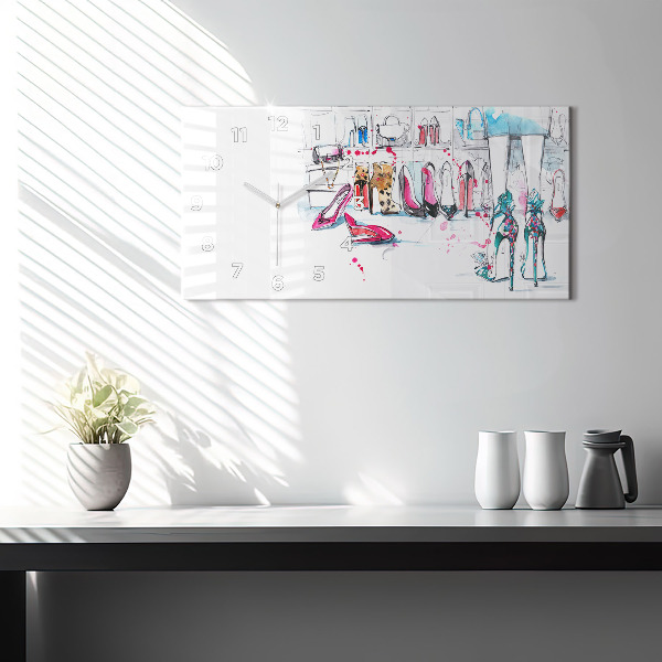 Horloge rectangulaire horizontale 'L''élément de la féminité'