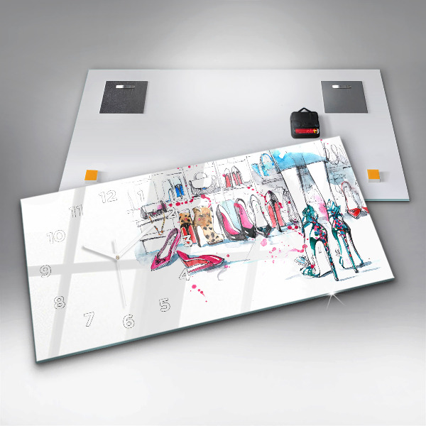 Horloge rectangulaire horizontale 'L''élément de la féminité'