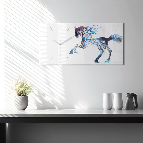 Horloge rectangulaire horizontale Altruisme de la nature animale