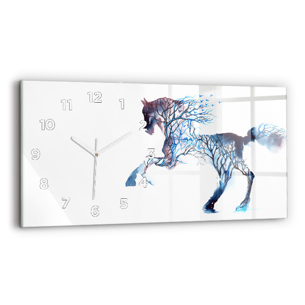 Horloge rectangulaire horizontale Altruisme de la nature animale