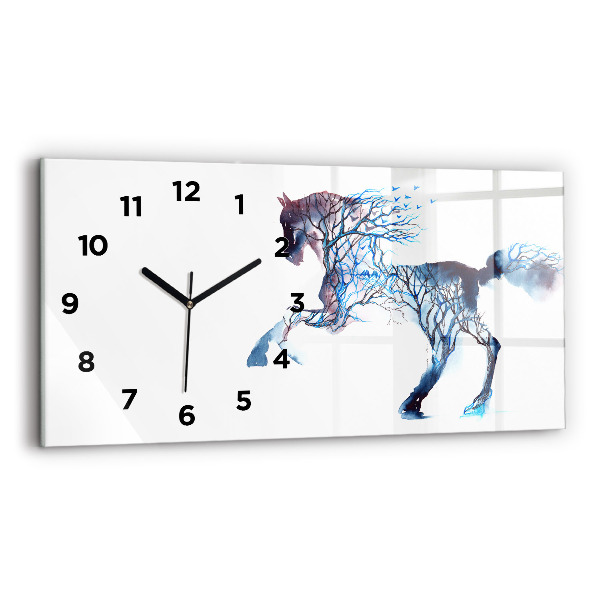 Horloge rectangulaire horizontale Altruisme de la nature animale