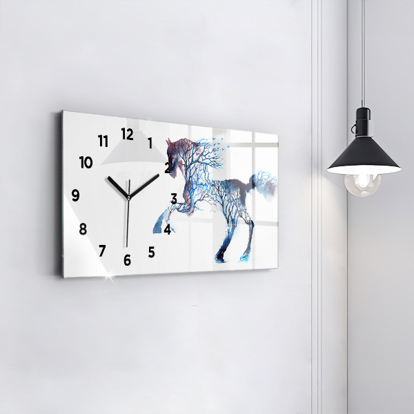 Horloge rectangulaire horizontale Altruisme de la nature animale