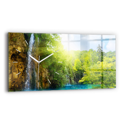 Horloge rectangulaire horizontale Paysage de la lagune