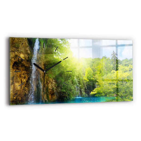 Horloge rectangulaire horizontale Paysage de la lagune