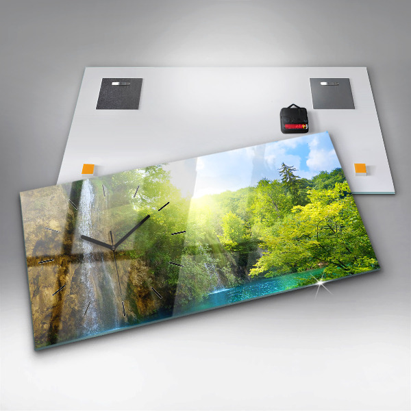 Horloge rectangulaire horizontale Paysage de la lagune